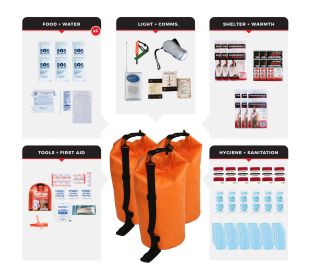 6 Person Necessity Survival Kit (Option: Dry Bag)
