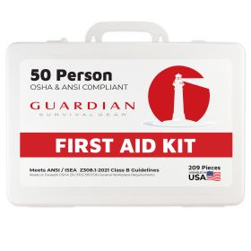 Guardian Person First Aid Kit (Option: 25-50 Person - Plastic)