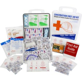 Bilingual OSHA Contractors First Aid Kit for Job Sites (Option: 50 People - 238 pieces)