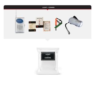 4 Person Necessity Survival Kit (Option: Bucket and Lid)