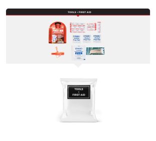 3 Person Necessity Survival Kit (Option: Dry Bag)